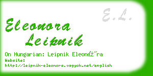 eleonora leipnik business card